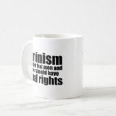 Mug Définition féministe (Devant gauche)