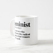 Mug Définition féministe (Devant gauche)