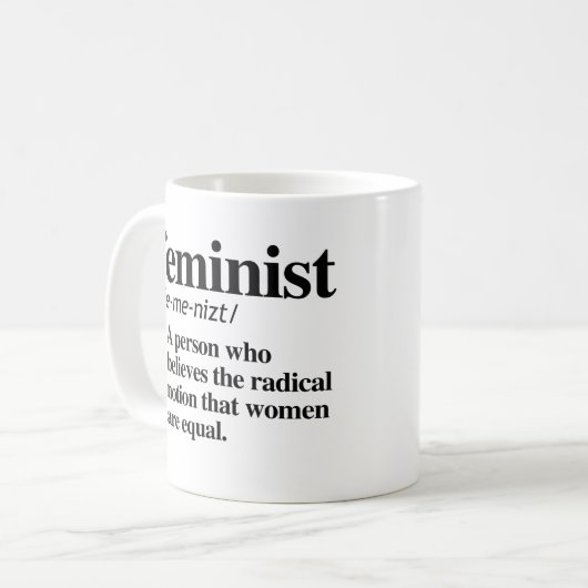 Mug Définition féministe (Devant gauche)