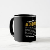 Mug Définition Funny du comptable Cadeau personnalisé (Devant gauche)