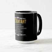 Mug Définition Funny du comptable Cadeau personnalisé (Devant droit)