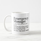 Mug Définition Funny Emergency Manager (Gauche)
