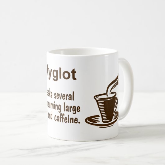 Mug Définition Hyperpolyglot (Devant droit)