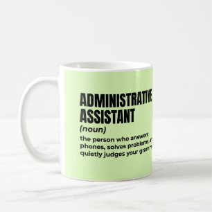 Mug Définition intelligente de l'assistant administrat
