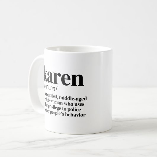 Mug Définition Karen (Devant gauche)