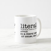Mug Définition littérale Grammaire anglaise (Devant droit)