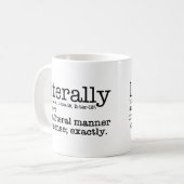 Mug Définition littérale Grammaire anglaise (Devant gauche)