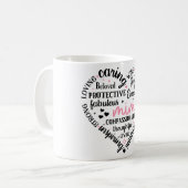 Mug Définition Mimi/Coeur (Devant gauche)
