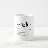 Mug Définition Mimi Grand-mère Script Cœur Minimal Drô (Centre)