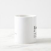 Mug Définition moderne Texte personnalisé Promotionnel (Centre)