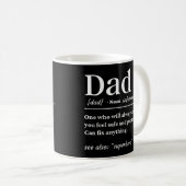 Mug Définition papa (Devant droit)