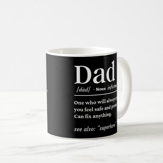 Mug Définition papa (Devant droit)