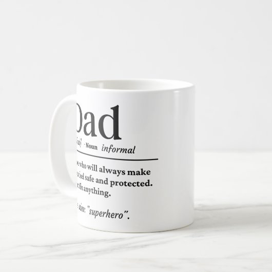 Mug Définition papa (Devant gauche)