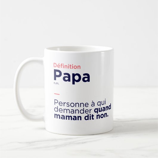 Mug Definition Papa Koffiemok (Links)