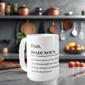 Mug Définition papa 👨 👧 👦 | Père sincère