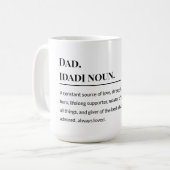 Mug Définition papa 👨 ‍ 👧 ‍ 👦 | Père sincère (Devant gauche)