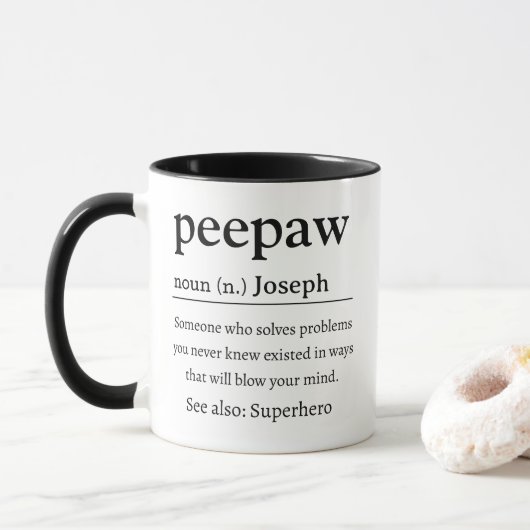 Mug Définition Peepaw (Avec donut)