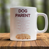 Mug Définition personnalisable de parent de chien