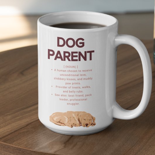 Mug Définition personnalisable de parent de chien