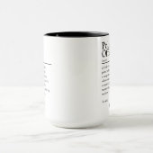 Mug Définition personnalisée d'agent de police (Centre)