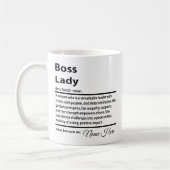 Mug Définition personnalisée de Boss Lady (Gauche)