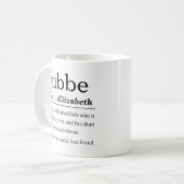 Mug Définition personnalisée de Bubbe (Devant gauche)