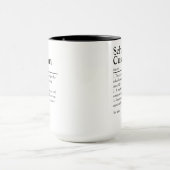 Mug Définition personnalisée de concierge d'école (Centre)