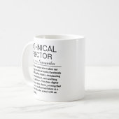 Mug Définition personnalisée de machiniste (Devant gauche)