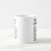 Mug Définition personnalisée de machiniste (Centre)