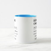 Mug Définition personnalisée du chef adjoint des pompi (Centre)