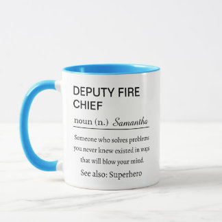 Mug Définition personnalisée du chef adjoint des pompi