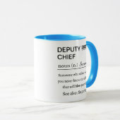 Mug Définition personnalisée du chef adjoint des pompi (Devant droit)