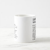 Mug Définition personnalisée et drôle de responsable d (Centre)