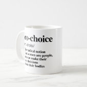 Mug Définition Pro-Choice (Devant gauche)