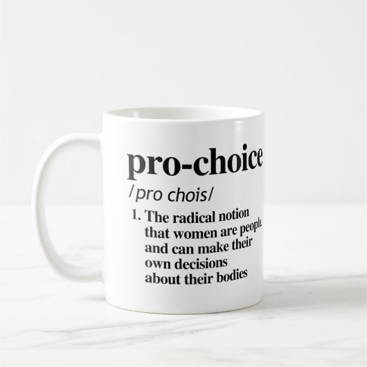 Mug Définition Pro-Choice (Gauche)