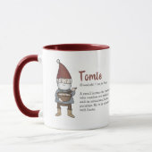 Mug Définition suédoise Tomte Gnome (Gauche)