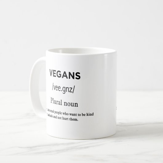 Mug définition végétarienne (Devant gauche)