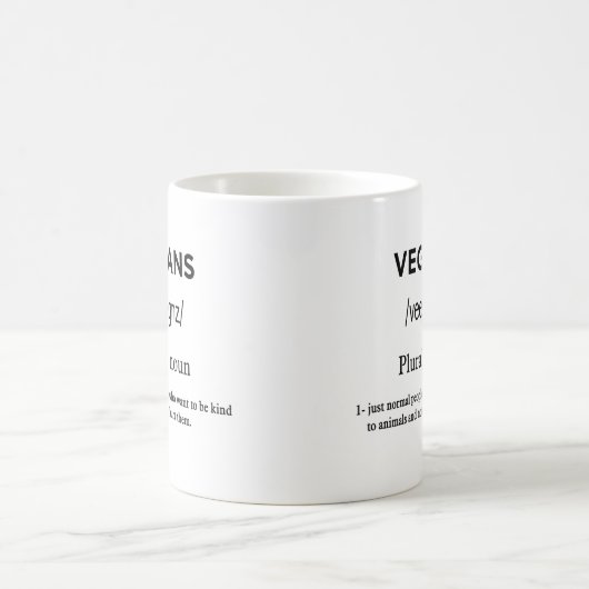 Mug définition végétarienne (Centre)