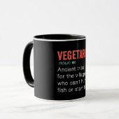 Mug Définition végétarienne amusante (Devant gauche)