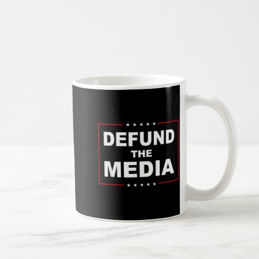 Mug Defund The Media Stop Don't Suprt Fake News  (Droite)
