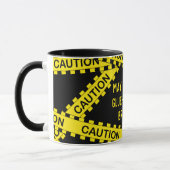 Mug Dégage de bande de police personnalisée BY01 Dons  (Gauche)