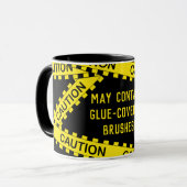 Mug Dégage de bande de police personnalisée BY01 Dons  (Devant gauche)