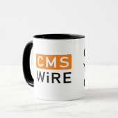 Mug Dégagez votre logo de compagnie de l'humour | de (Devant gauche)