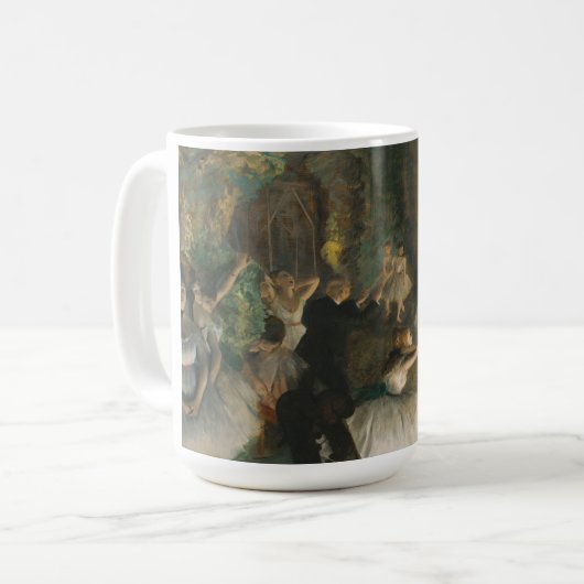 Mug Degas' La répétition du ballet sur scène : (Devant gauche)