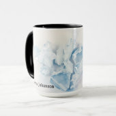 Mug Dégel hivernal moderne abstrait glace (Devant gauche)