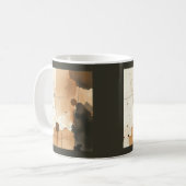 Mug Dégradations Beige et Brown (Devant gauche)