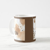 Mug Dégradations Beige et Brown (Devant gauche)