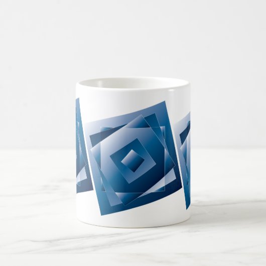 Mug dégradé bleu 1 (Centre)