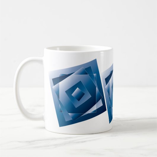 Mug dégradé bleu 1 (Gauche)