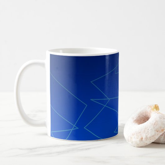 Mug dégradé bleu marine (Avec donut)